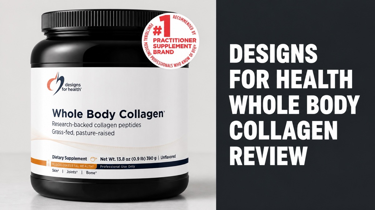 Designs for Health Whole Body Collagen tub on a plain background