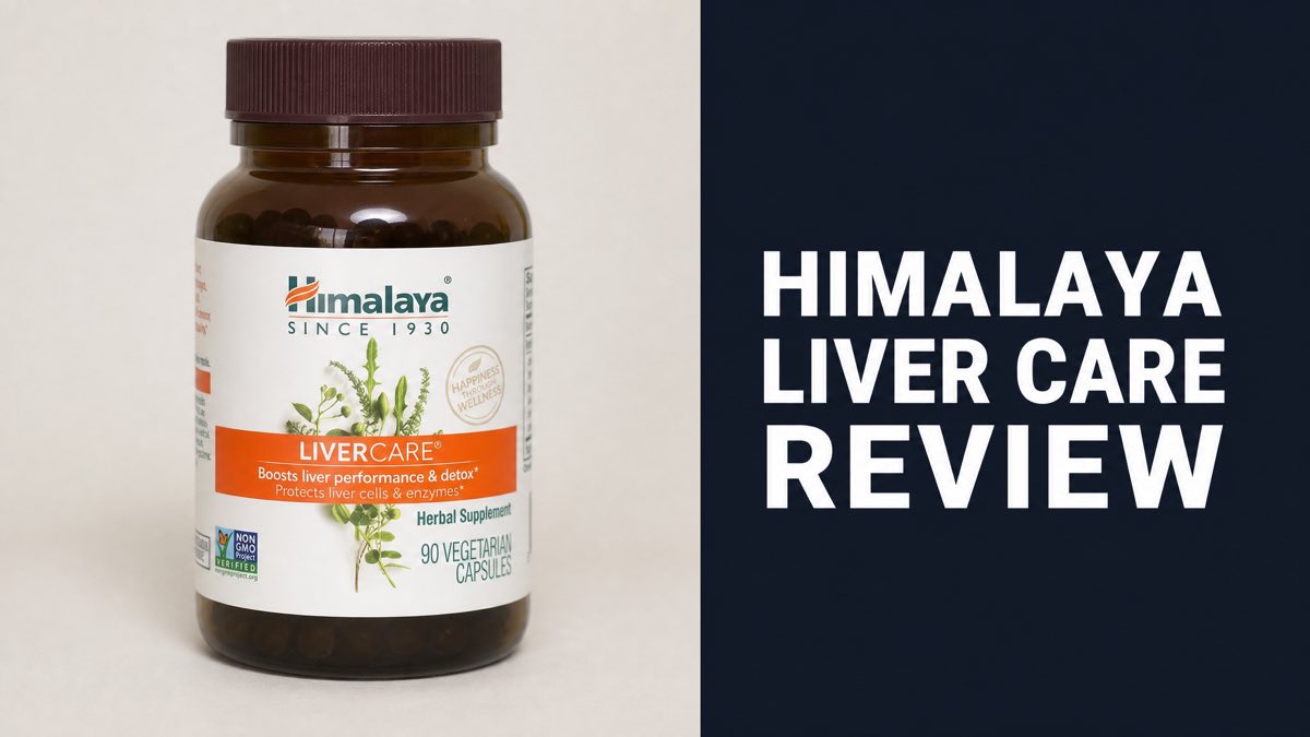 Himalaya LiverCare bottle, a vegetarian liver support supplement