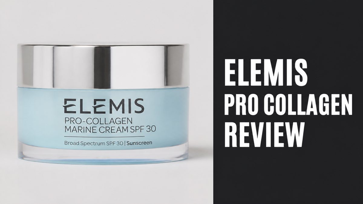 Elemis Pro-Collagen Marine Cream jar on a neutral background