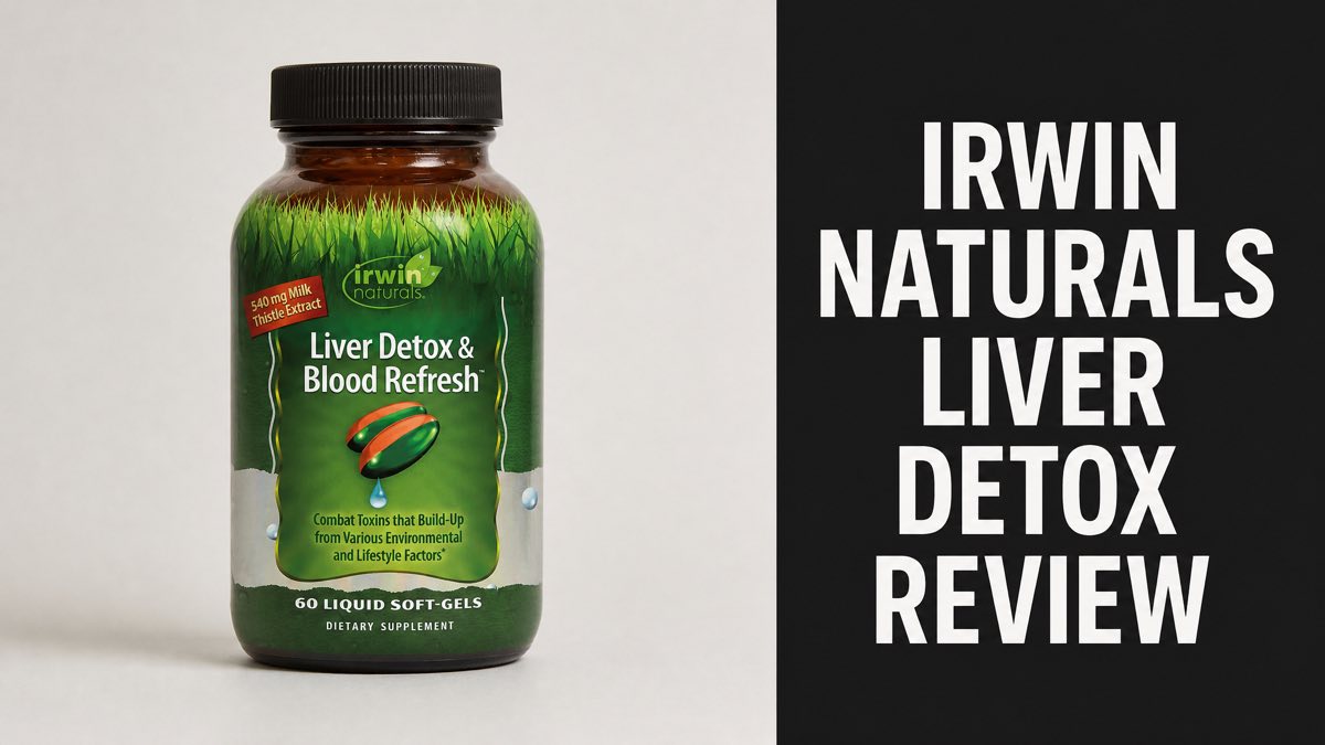 Irwin Naturals Liver Detox and Blood Refresh bottle of 60 liquid soft-gels