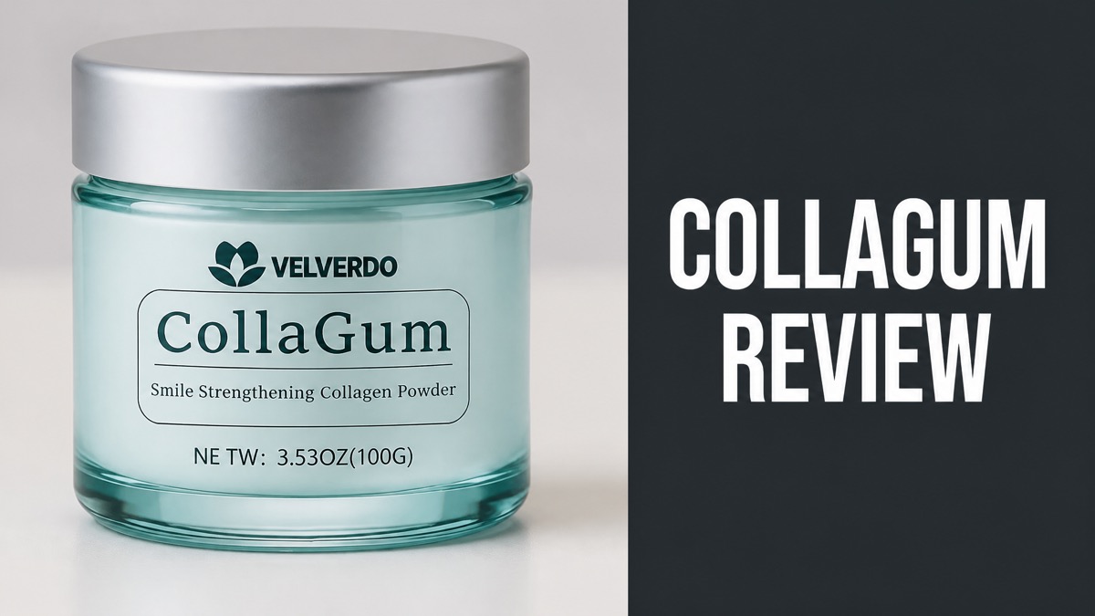 Velverdo Collagum jar of brush-in collagen powder for gums