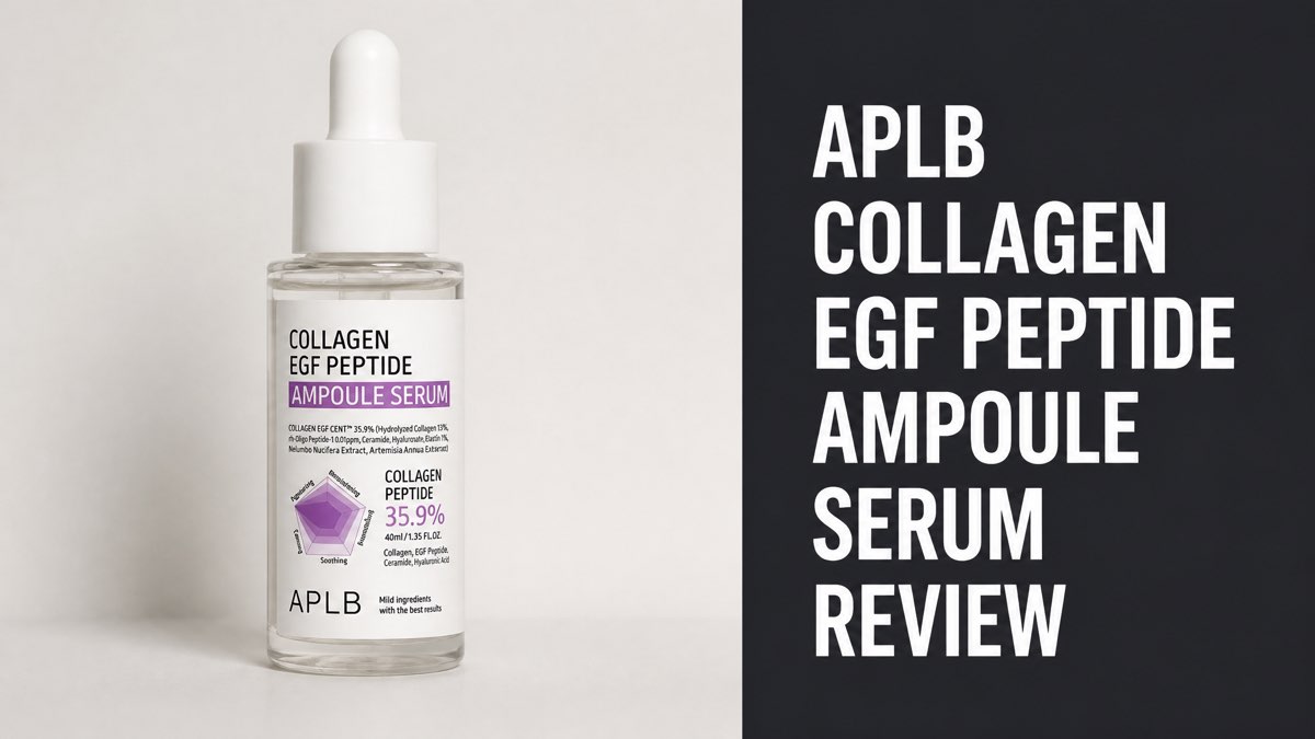 APLB Collagen EGF Peptide Ampoule Serum bottle on a neutral background